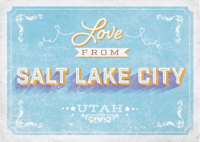 Vintage postcard Salt Lake City, Utah