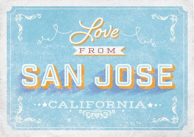 Vintage Postkarte San Jose, California