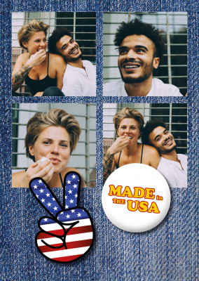 made in the USA quote photopostcard