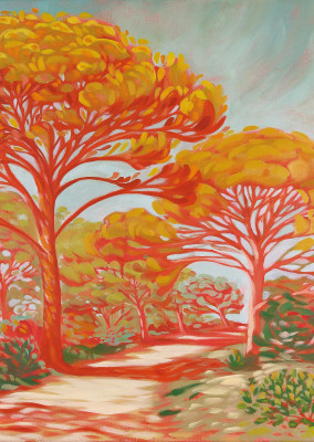 painting Tatjana Buisson Saumane Pines