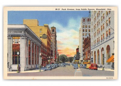 Mansfield, Ohio, Park Avenue from Public Square