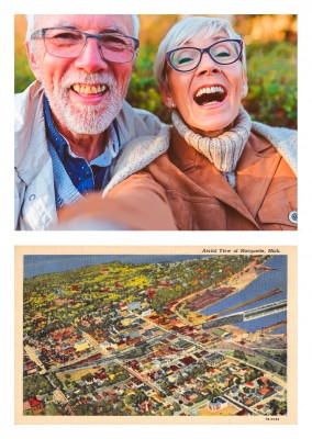 Marquette, Michigan, aerial view