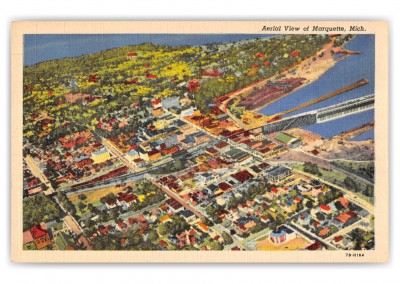 Marquette, Michigan, aerial view