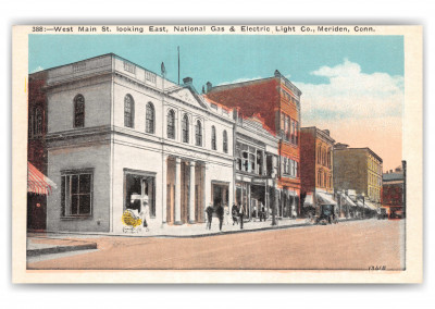 Meriden, Connecticut, West Main Street looking East