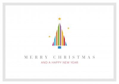 Meridiano de Diseño Feliz Navidad y un Feliz Año Nuevo árbol