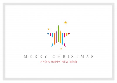 Meridiano de Design Feliz Natal & um Feliz Ano Novo estrelas