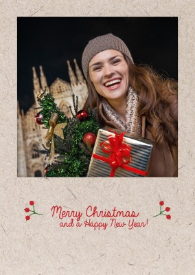 Merry Christmas Polaroid frame