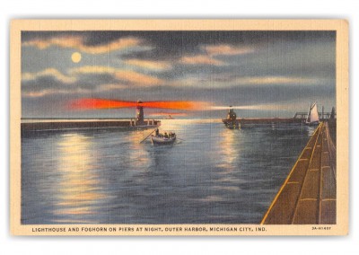 Michigan City, Indiana, Lighthouse and Foghorn