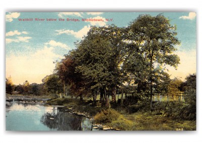 Middletown, new York, Wallkill River below the Bridge