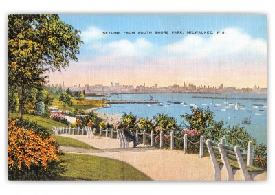 Milwaukee, Wisconsin, skyline from South Shore Park