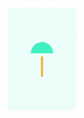 Minimalistisk parasoll