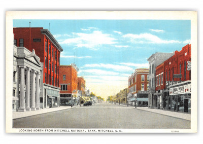 Mitchell, South Dakota, looking north from Mitchell national Bank