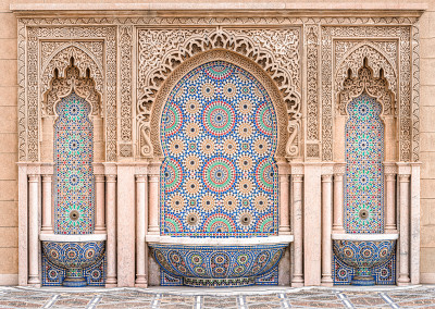 Morocco fountain mosque