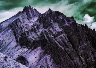 Postkarte Coloured Mountain