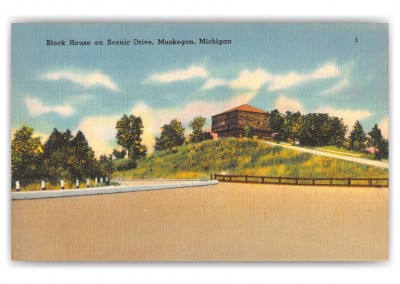 Muskegon, Michigan, Block House on scenic drive