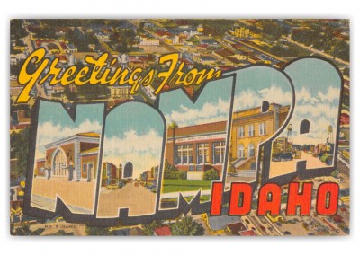 Nampa Idaho Large Letter Greetings