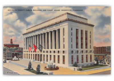 Nashville Tennessee Davidson County Public Building and Court House