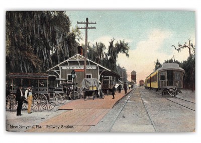 New Smyrna Florida Railway Station and Transfer Carriages