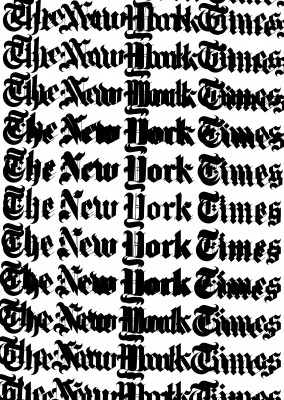 Kubistika New York times Frakturschrift versetzt