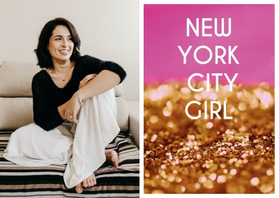 NEW YORK CITY GIRL de carte Postale Carte de Devis