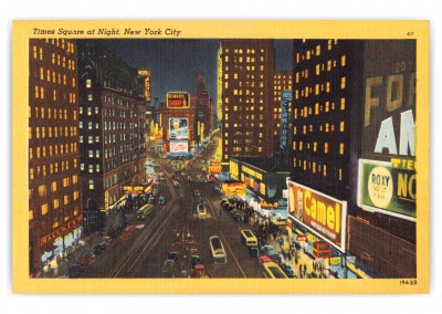 NEw York City, New York, night scene of Times Square