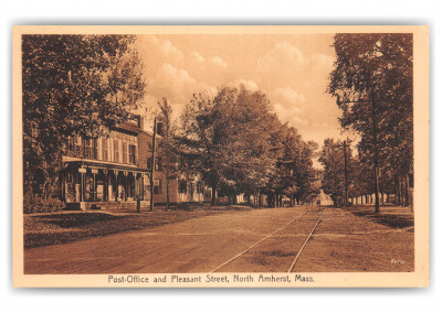 North Amherst, Massachusetts, post Office and Pleasant Street