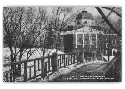 Northampton, Massachusetts, Lamomt Bridge and Sage Hall, Smith College
