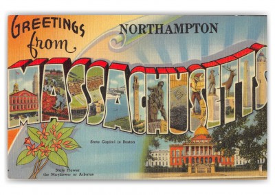 Northampton Massachusetts Large Letter Greetings
