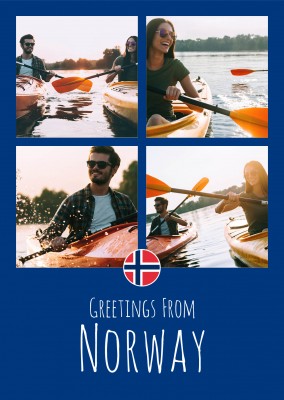postcard Greetings from Norway