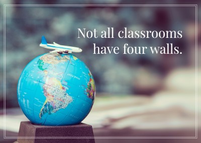 HI USA Not all classrooms have four walls Spruch