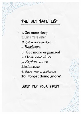 saying the ultimate list – just try your best
