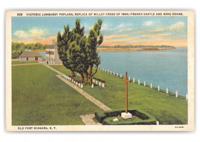 Old Fort Niagara, New York, Historic Lombardy Poplars