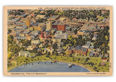 Orlando, Florida, airplane view of Business Section