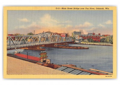 Oshkosh Wisconsin Main Street Bridge over Fox River