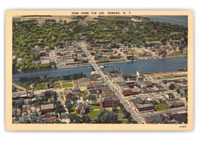 Oswego, new York, aerial view