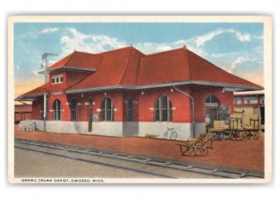 Owossso Michigan Grand Trunk Depot