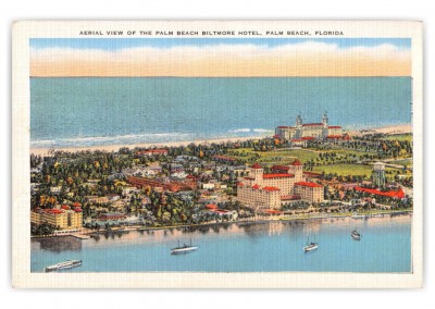 Palm Beach, Florida, aerial view of Palm Beach Biltmore Hotel