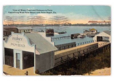 Palm Beach, Florida, view of Water Front and Ferry Entrance