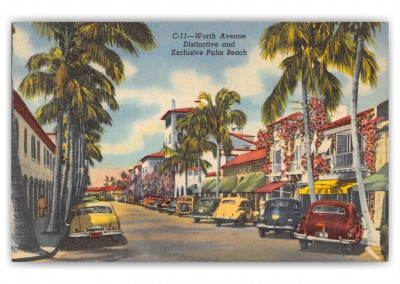 Vintage Photo Worth Ave. Palm Beach — Palm Gallery & Custom Framing