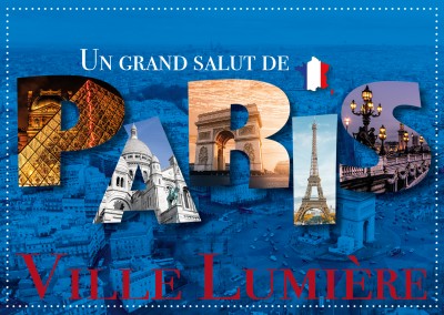 photo collage of Paris' sightseeing hotspots
