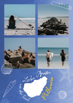 Postkarte Liebe Grüße von der Insel Pellworm