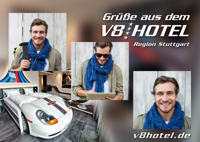 Postkarte V8 Hotel Region Stuttgart