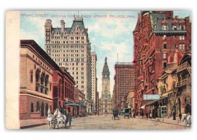 Philadelphia Pennsylvania Broad Street Looking North