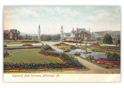 Pittsburgh Pennsylvania Highland Park Entrance