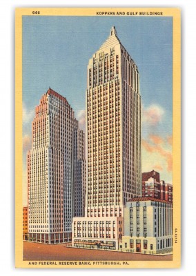 Pittsburgh Pennsylvania Koppers and Gulf Buildings 