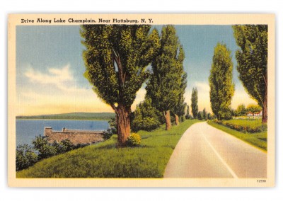 Plattsburg, New York, Drive along Lake Champlain