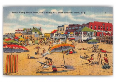 Point Pleasant Beach, New Jersey, scene along the beach