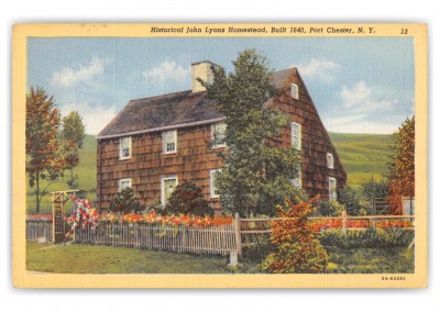 Port Chester, New York, Historical John Lyons Homestead