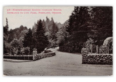 Portland, Oregon, Entrance to City Park