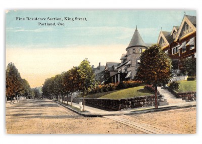 Portland, Oregon, residence section of King Street